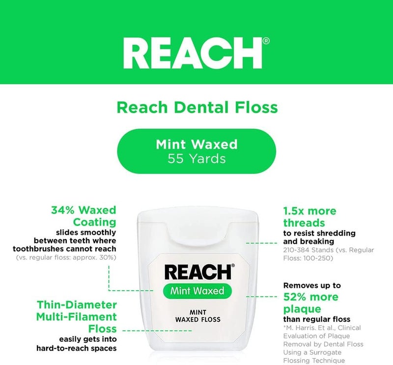 Reach Dentotape Waxed Dental Floss - Image 4
